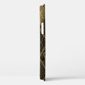 Art Deco Muster. Nahtlose schwarze und goldene Bac Case-Mate iPhone Hülle (Rückseite / Rechts)