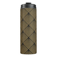 Art Deco Muster. Nahtlose schwarze und goldene Bac