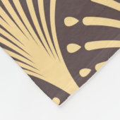 Art Deco Muster. Nahtloser goldener Hintergrund. M Fleecedecke (Ecke)
