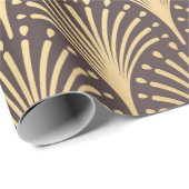 Art Deco Muster. Nahtloser goldener Hintergrund. M Geschenkpapier (Rolleneckpunkt)