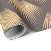 Art Deco Muster. Nahtloser goldener Hintergrund. M Geschenkpapier (Rolleneckpunkt)