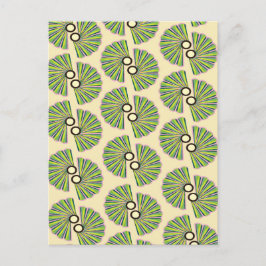 Art-Deco-Muster Postkarte