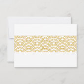 Art Deco Muster Response Card RSVP Karte (Rückseite)