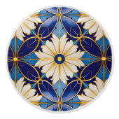 Art Deco Muster Schubfach Keramikknauf (Vorderseite)