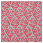 Art Deco Muster - Spanisch Grau am Paradies Pink Stoff (Muster)