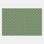 Art Deco Muster Weihnachten Geschenkpapier Set (Vorderseite 2)
