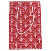 Art Deco Muster Weihnachten Mittlere Geschenktüte (Vorderseite)