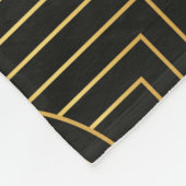 Art Deco nahtlos Vintage Tapete Muster Fleecedecke (Ecke)