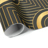 Art Deco nahtlos Vintage Tapete Muster Geschenkpapier (Rolleneckpunkt)
