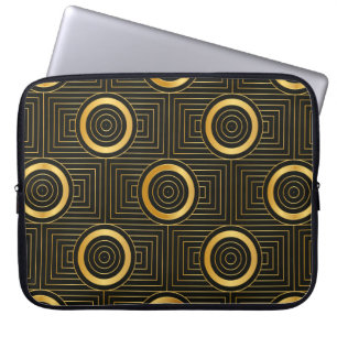 Art Deco nahtlos Vintage Tapete Muster Laptopschutzhülle