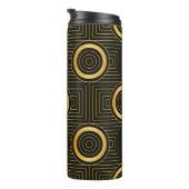 Art Deco nahtlos Vintage Tapete Muster Thermosbecher (Nach rechts gedreht)