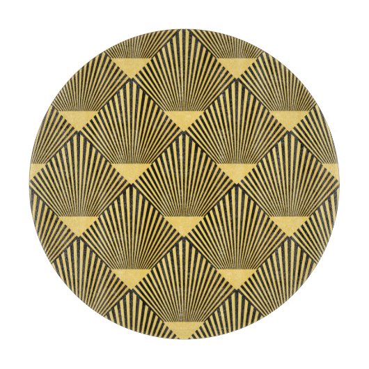 Art Deco: Nahtlose Dekoration Schneidebrett (Vorderseite)