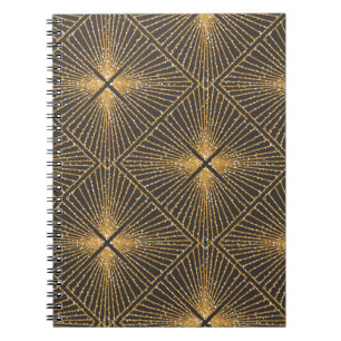 Art Deco Nahtlose geometrische Muster. Elegant Wal Notizblock