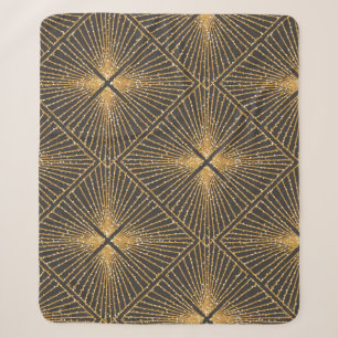 Art Deco Nahtlose geometrische Muster. Elegant Wal Sherpadecke