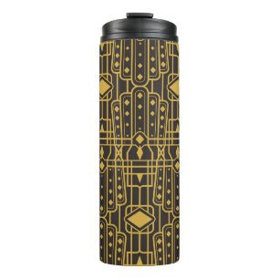 Art Deco nahtlose luxuriöse geometrische Muster. G Thermosbecher