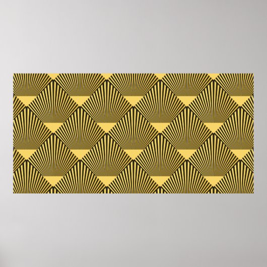 Art Deco nahtlose Muster. Dekoration. Poster (Vorne)