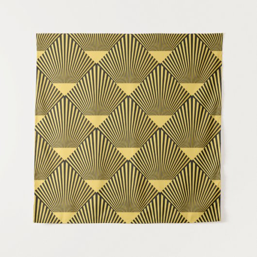 Art Deco nahtlose Muster. Dekoration. Wandteppich (Vorderseite)