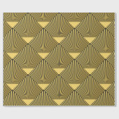 Art Deco nahtloses Muster. Dekoration Geschenkpapier (Flach)