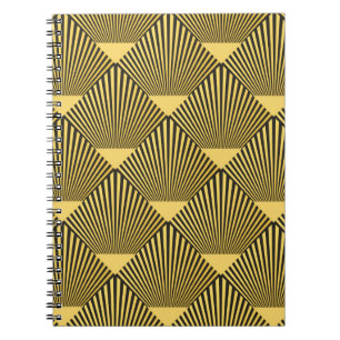 Art Deco nahtloses Muster. Dekoration  Notizblock