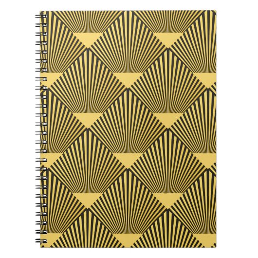 Art Deco nahtloses Muster. Dekoration Notizblock (Vorderseite)
