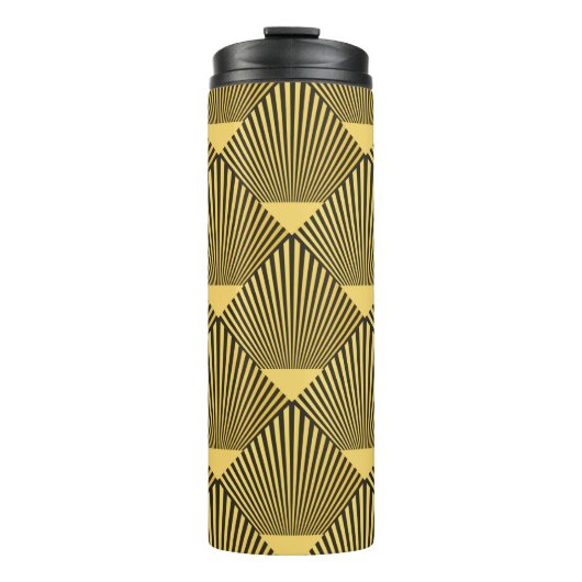 Art Deco nahtloses Muster. Dekoration Thermosbecher (Vorderseite)
