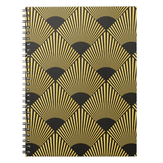 Art Deco nahtloses Muster Notizblock (Vorderseite)