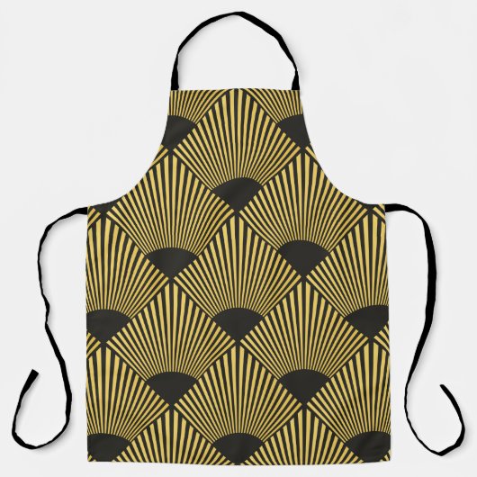 Art Deco nahtloses Muster Schürze (Vorderseite)