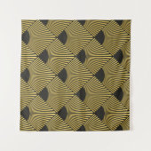 Art Deco nahtloses Muster Wandteppich (Vorderseite (Horizontal))