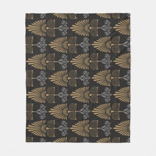 Art Deco: Nahtloses Vintages Hintergrundbild Fleecedecke (Vorderseite)