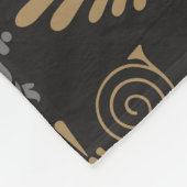 Art Deco: Nahtloses Vintages Hintergrundbild Fleecedecke (Ecke)