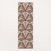 Art Deco (natürliche Terracotta-Farbtöne) Yogamatte (Vorderseite)