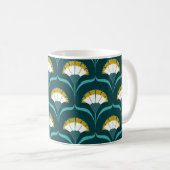 Art Deco Nelken Kaffeetasse (VorderseiteRechts)