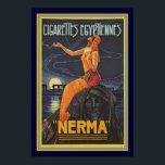 Art Deco Nerma Cigarette Ad Poster 13 x 19<br><div class="desc">Farbenfrohe Art Deco Werbung für Nerma Zigaretten Ägypten. Plakatmaßnahmen 13 x 19</div>
