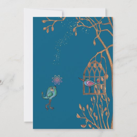 Art Deco Neujahr Aquamarine Schwarze Einladung (Rückseite)