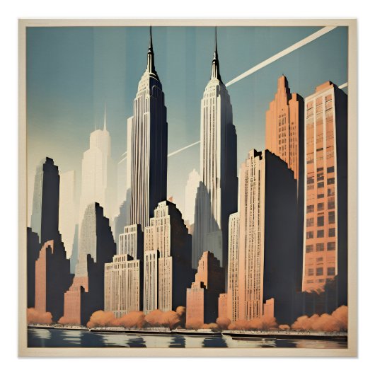 Art Deco. New York Poster (Vorderseite)
