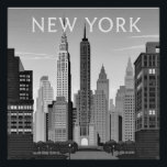 Art Deco. New York Poster<br><div class="desc">Schwarz-Weiß-Plakat. New York Art Vintage Art Deco</div>