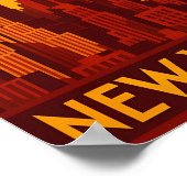 Art deco New York poster print (Ecke)