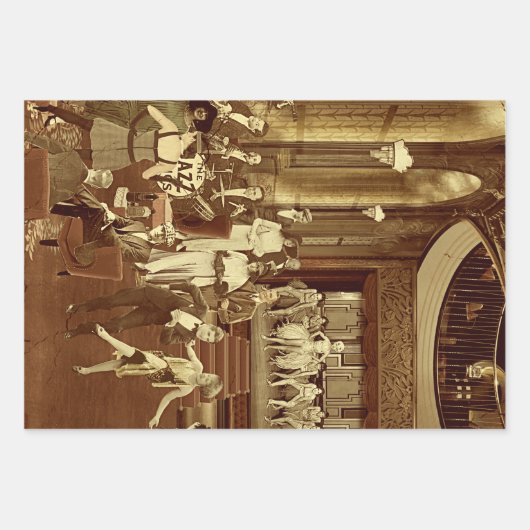 Art Deco Night Club Geschenkpapier Set (Vorderseite)