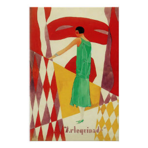 Art Deco Noten in den 1920ern Poster