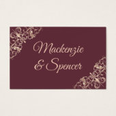 Art Deco Nouveau | Burgundy Blush Wedding Website (Vorderseite)