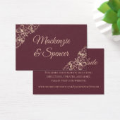 Art Deco Nouveau | Burgundy Blush Wedding Website (Schreibtisch)