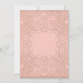 Art Deco Nouveau Gatsby Style Gold an Spitzen Look Einladung (Rückseite)