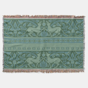 Art Deco Nouveau Hund Natur Tier Muster Decke