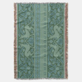 Art Deco Nouveau Hund Natur Tiermuster Decke (Vorderseite Vertikal)