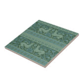 Art Deco Nouveau Hund Natur Tiermuster Fliese (Seite)