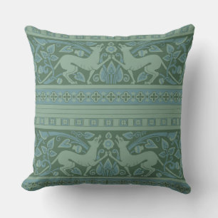 Art Deco Nouveau Hund Natur Tiermuster Kissen