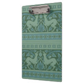 Art Deco Nouveau Hund Natur Tiermuster Klemmbrett (Links)