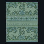 Art Deco Nouveau Hund Natur Tiermuster Künstlicher Leinwanddruck<br><div class="desc">Jugendstil - Tiere - Dieses wirbelnde,  reich blaue Jugendstil-Hundsmuster ist ein antikes Muster,  das auf dem William Burges Tapete Fries aus der Mitte des 19. Jahrhunderts basiert.</div>