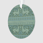 Art Deco Nouveau Hund Natur Tiermuster Ornament (Vorderseite)