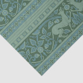 Art Deco Nouveau Hund Natur Tiermuster Seidenpapier (Ausschnitt)